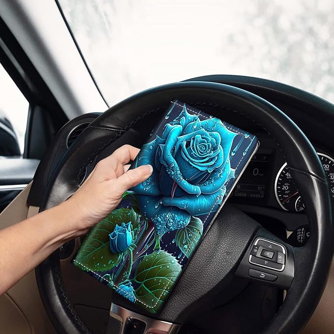 Car Registration and Insurance Holder, Leather Car Glove Box Organizer - Image 2