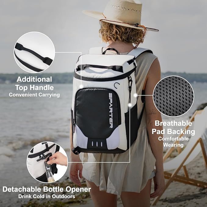 SPARTER Backpack Cooler Insulated Leak Proof 33/49 Cans, 2 Insulated - Image 6