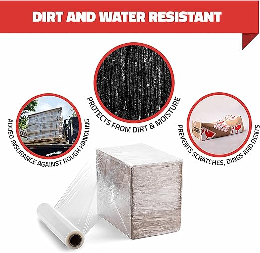 Stretch Wrap with Handle Industrial Strength 4 Pack 11" x 1000 Ft 60 Gauge - Image 3