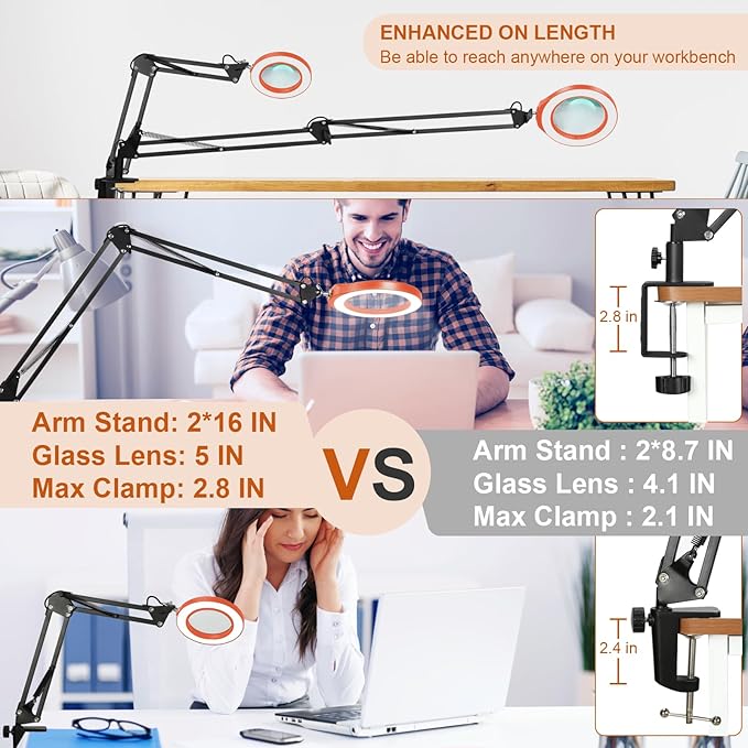VEEMAGNI 12X 5 Inch Large Real Glass Magnifying Glass - Image 4