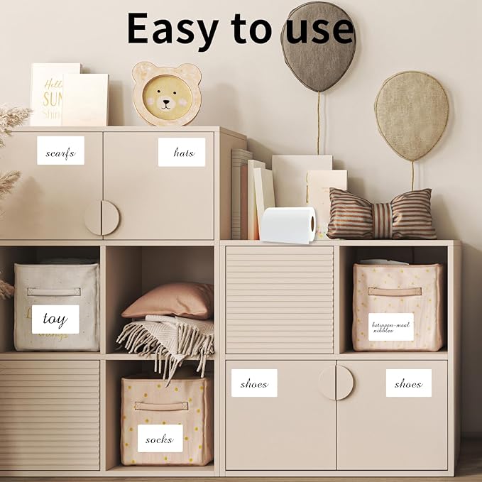 Name Tag Stickers, 3.5" x 2.25" White Labels, Waterproof/Oil/Tear Resistant/Ink - Image 5