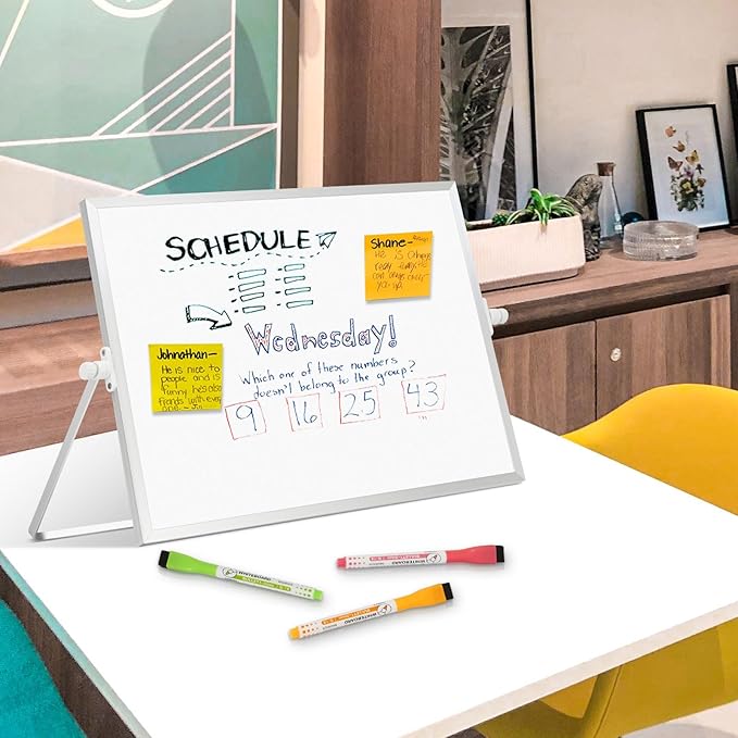 Dry Erase Magnetic White Board, Portable Small Whiteboard Set - Image 7
