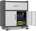 Metal Garage Storage Cabinet on Wheels, Lockable Rolling Tool Cabinet by EKJOfficials