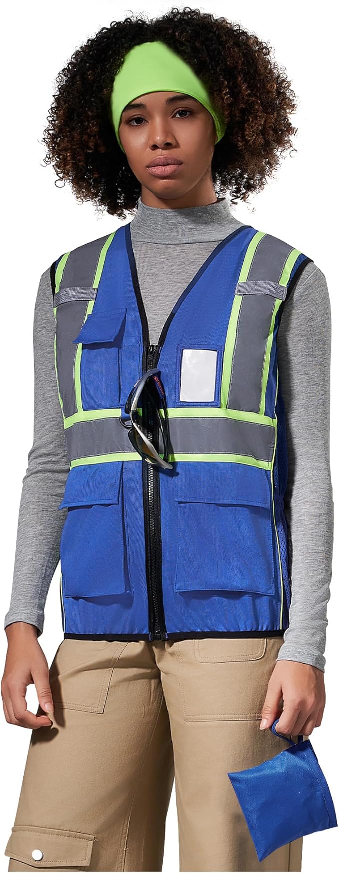 AYKRM Custom Logo Personalised Printed High Visibility Reflective 2 two tone - Image 3
