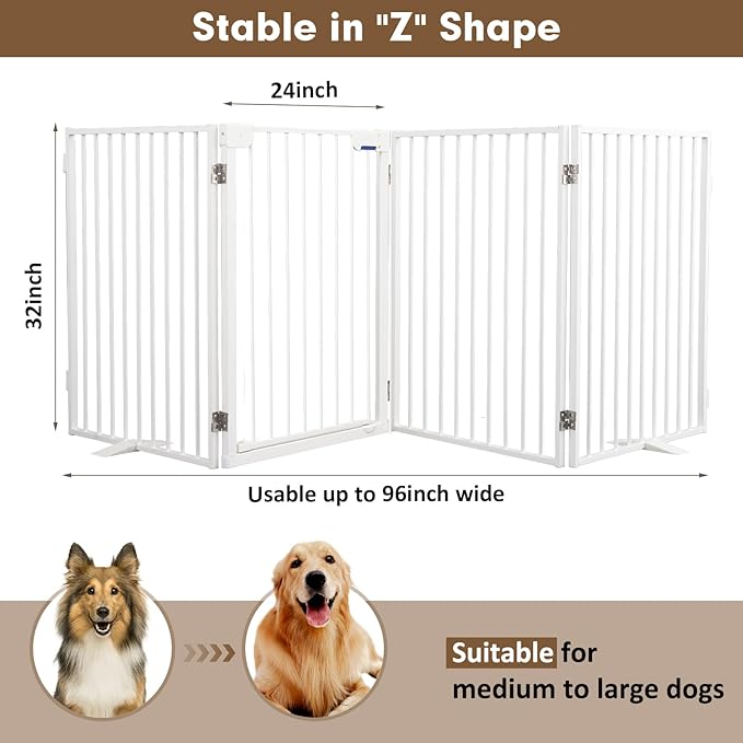 Metal Freestanding Dog Gates - Image 4