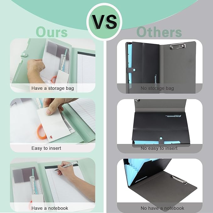 Green Expandable File Folders - Image 4