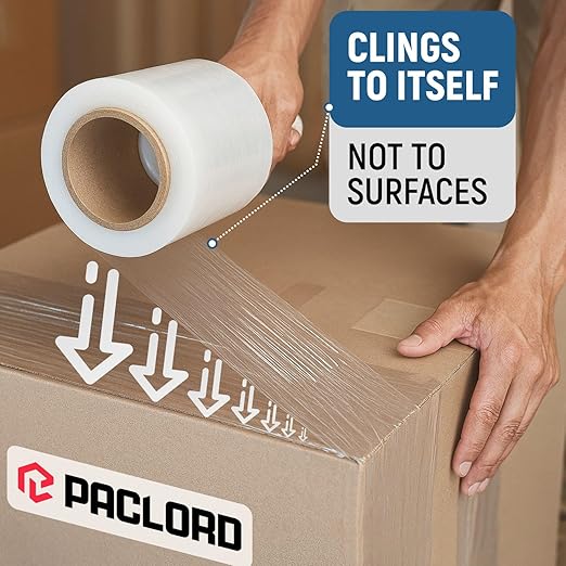 5" x 1000’ Industrial Strength Stretch Wrap, Ready to Use Pack of 12 Mini Rolls - Image 3