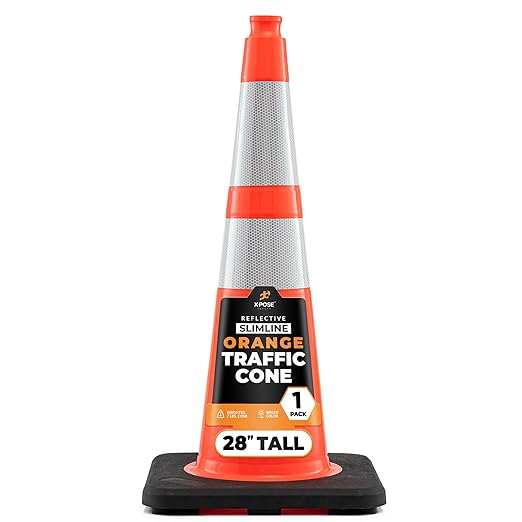 Xpose Safety 28 Inch Orange Slim Line Traffic Cones by XposeSafety