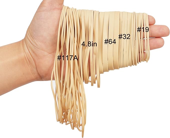 Rubber Bands, 0.5bl Assorted Size Rubber Bands Elastics Band - Image 4