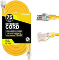 Lighted Outdoor Extension Cord 75 ft by Thonapa