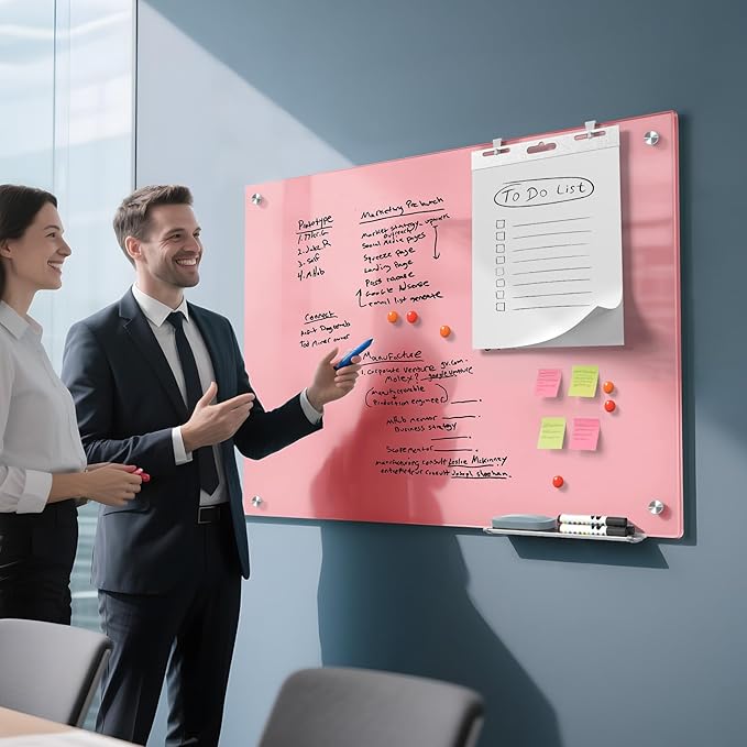 MaxGear Glass White Board 36x24, Large Frameless Whiteboard - Image 4