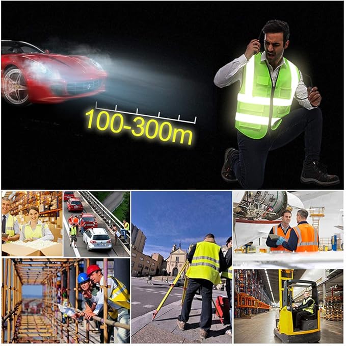 YOWESHOP High Visibility Safety Vest Custom Your Logo Protective Workwear 5 - Image 4