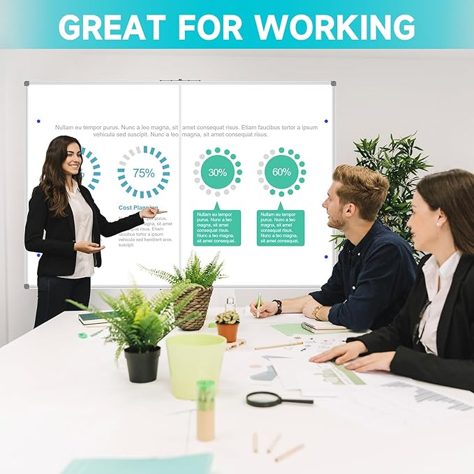 JILoffice Large Foldable White Board 60 x 48 Inches, Dry Erase Magnetic White - Image 5