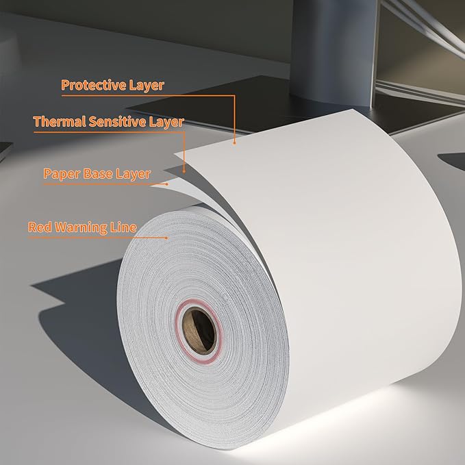 CLASSY Thermal Paper 3 1/8 x 230ft, 10 Rolls Receipt Paper - Image 2