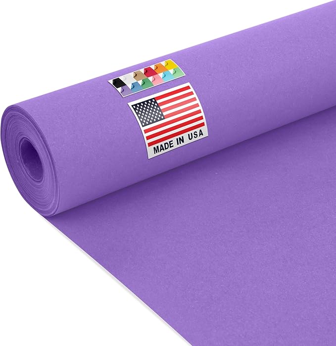 USA Made 24" x 1200" Lilac Kraft Paper Roll, 45 lbs Thickness, American Quality by Paclord
