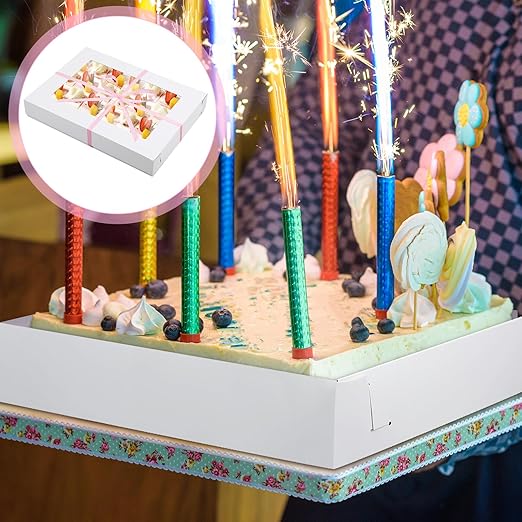 5 Set Corrugated Full Sheet Window Cake Box 26x18x4 Inch - Image 5