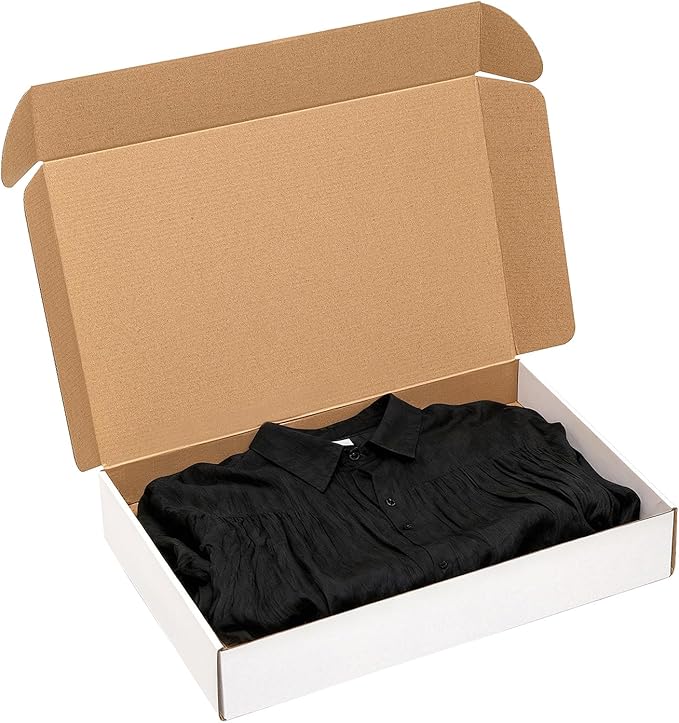 17x11x3" Shipping Boxes 20 Pack White Corrugated Cardboard Mailing Boxes - Image 6