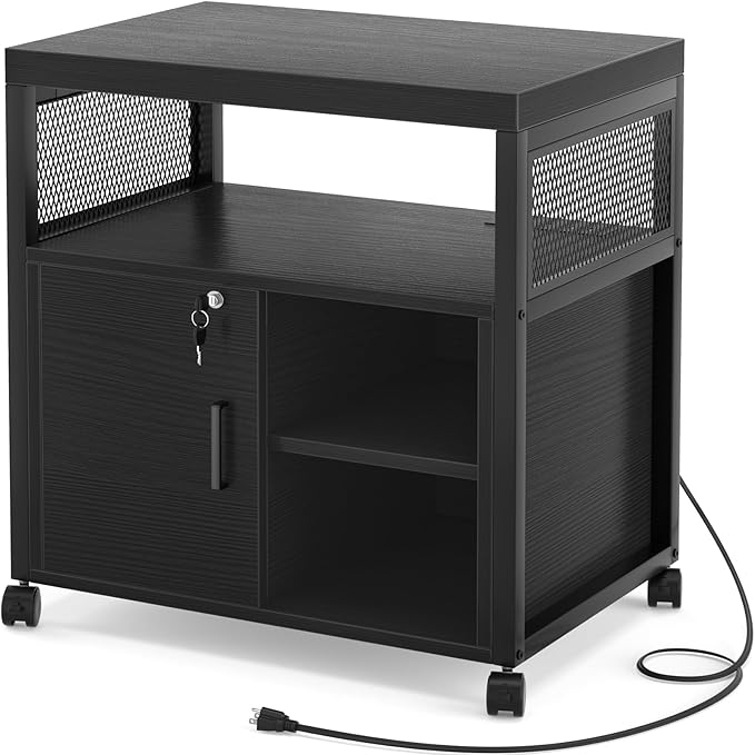 Unikito Lateral File Cabinet, Locking Office Filing Cabinets - Image 8