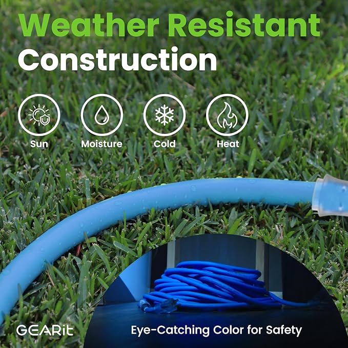 GEARit Outdoor 12 AWG Gauge 3 Prong Plug, Extension Cord, Ultra Heavy Duty SJEOW - Image 9