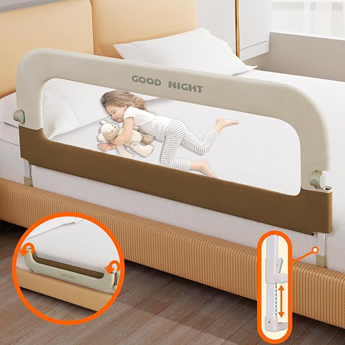Bed Guard Rail for Toddlers by Deeteck