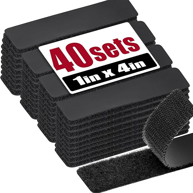 40Sets-1x4 inch Hook&Loop Strips by Unknown