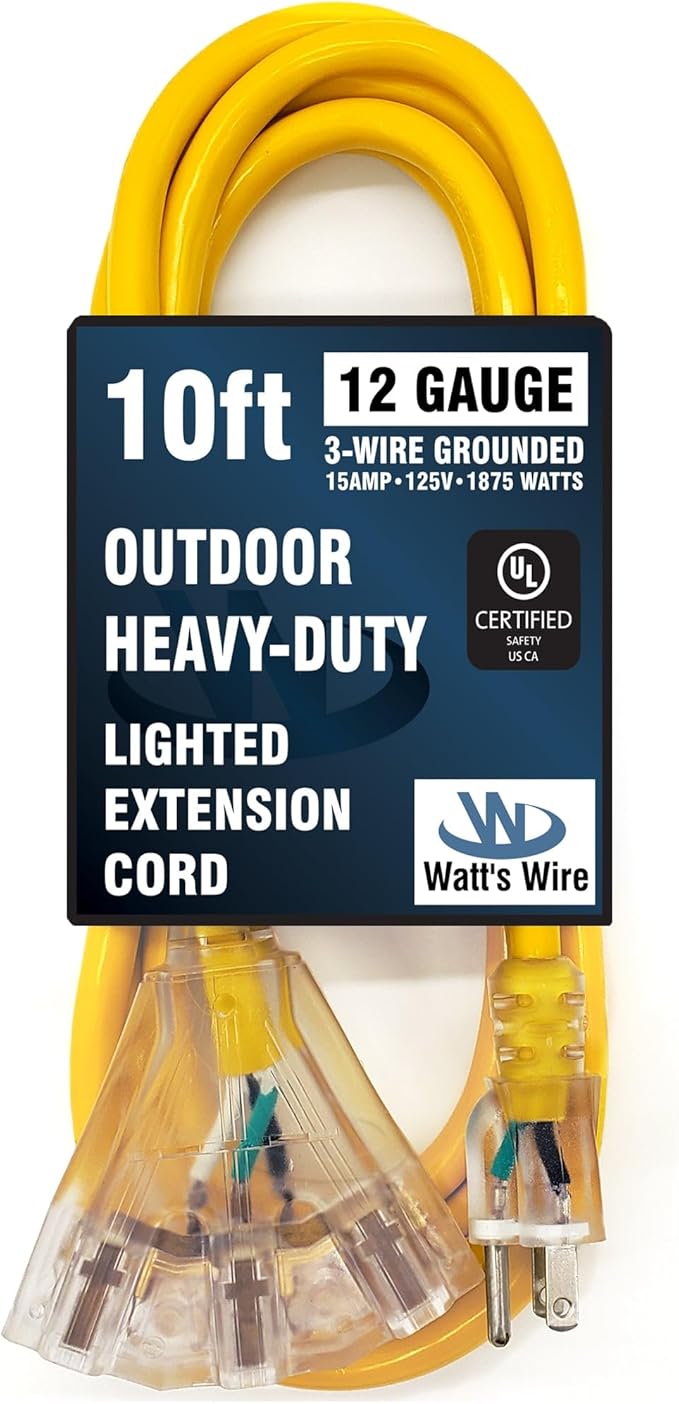 10 ft Outdoor Extension Cord Waterproof - Image 6