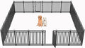 Dog Fence Outdoor Indoor, 40 Inch Height 24 Panels Dog Playpen by Petorldog