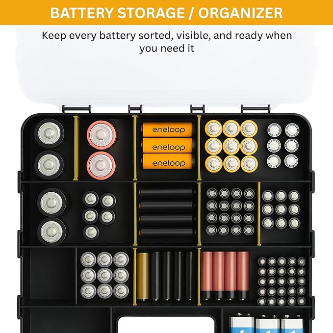 Andalus Tools Organizer Box, Small Parts Storage 34-Compartment Double-Sided - Image 8