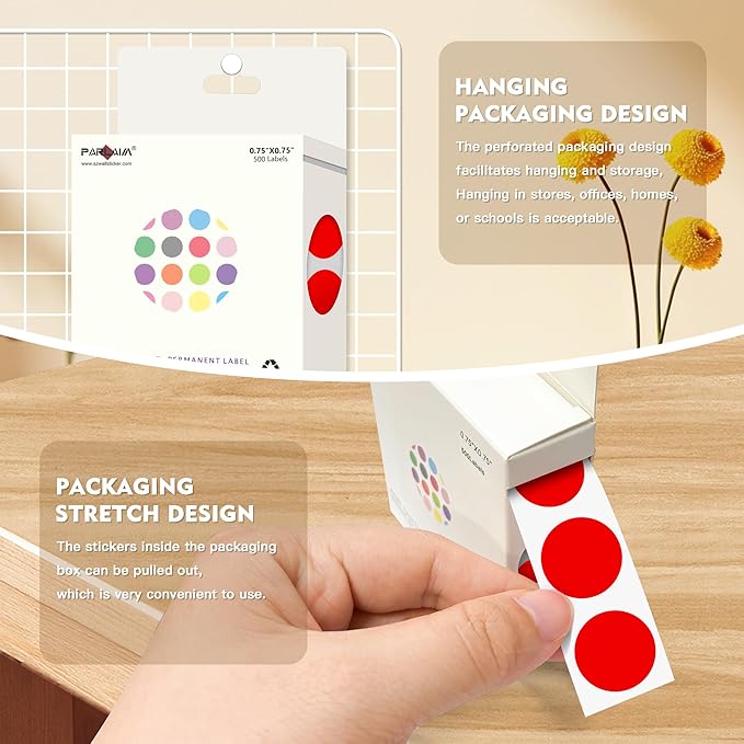 PARLAIM 3/4 Inch Color Coding Label Stickers - Image 7