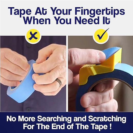 Foampro 149 Tape Cap Compact Tape Dispenser, 1 1/2” and 2” Masking and - Image 4