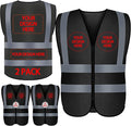 BeautyWill Custom Safety Vest Customized Logo Class 2 High Visibility by BeautyWill