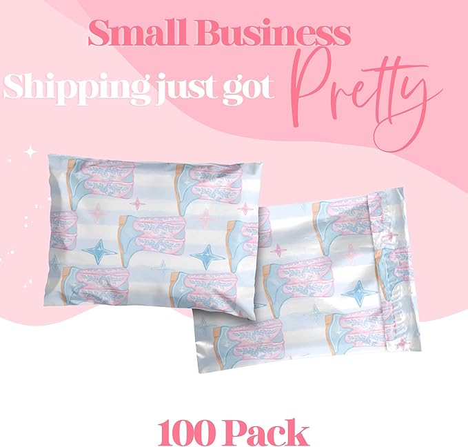 14.5x19 Designer Poly Mailer 100 Pack Heavy Duty Waterproof Self Seal Shipping - Image 2