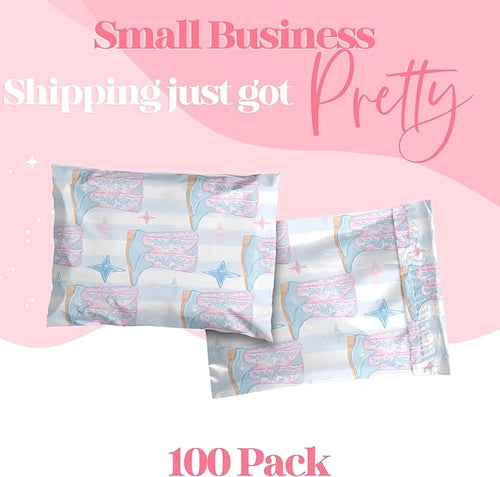 14.5x19 Designer Poly Mailer 100 Pack Heavy Duty Waterproof Self Seal Shipping - Image 2