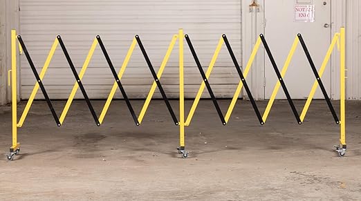 Trafford Industrial Expandable Metal Barricade, 16 Feet, Mobile Safety Barrier - Image 8