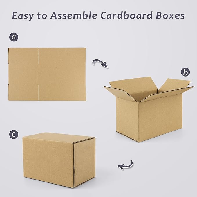 Frametory 6x4x4 Pack of 25 Corrugated Cardboard Packing Shipping Mailing Moving - Image 7