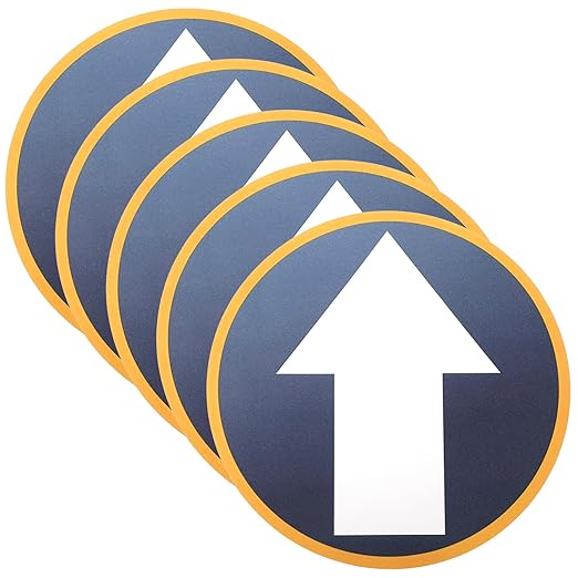 5PCS Arrow Floor Stickers Removable Adhesive Directional Sign Floor Decal by Unknown