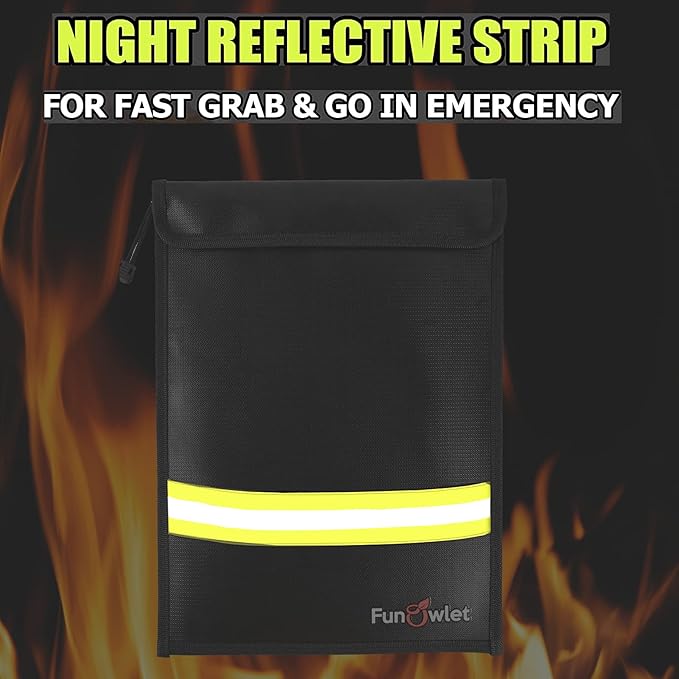 Fireproof Waterproof Money Document Bag - Image 5