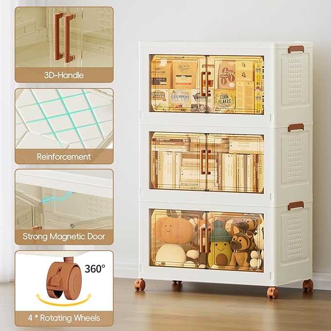 JEKO&JEKO 324 Qt Collapsible Storage Cabinets - Image 3