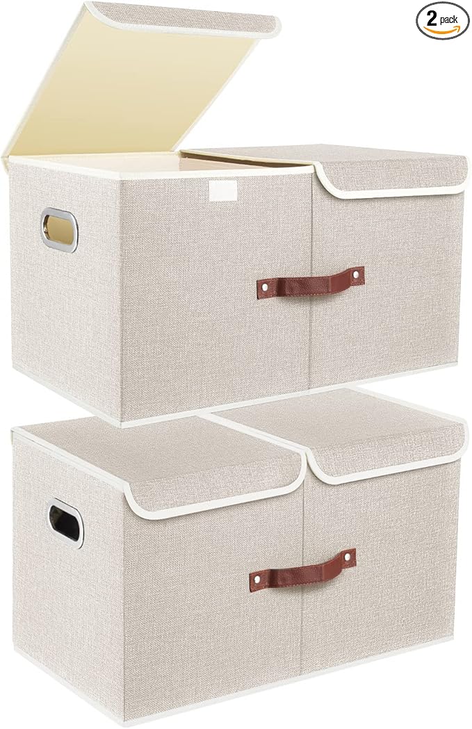 TYEERS Extra Large Collapsible Storage Bins by StorageOrganization