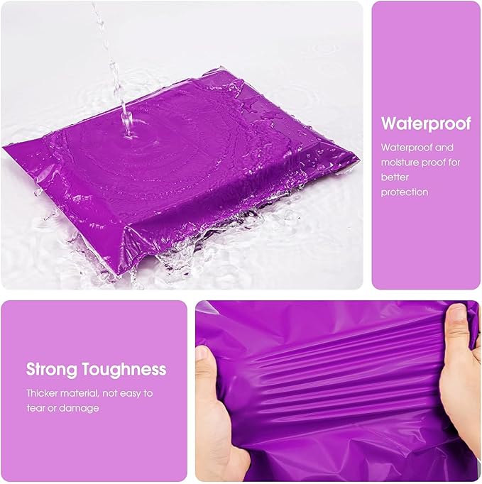 Metronic Poly Mailers 10x13 100 PC, Small Shipping Bags Mailing Envelopes Self - Image 3