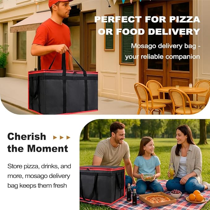 mosago 2PK Insulated Food Delivery Bag - Image 7