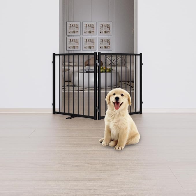 Full Metal Freestanding Dog Gate - Image 6