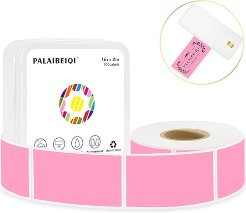 1x2 Inch Thermal Labels, Waterproof Removable Blank Stickers by Palaibeiqi