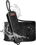 Outdoor Power Strip Weatherproof, TESSAN 50FT Long Extension Cord Waterproof by TESSAN