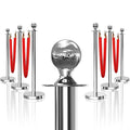 6PCS Silver Stanchions Posts by Focusonmodernpracticalhome