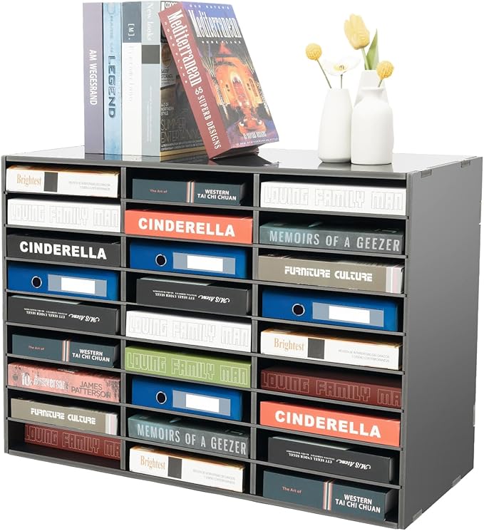 Literature Organizer, 27 Compartments Durable PVC Paper Storage Cabinet by Unknown