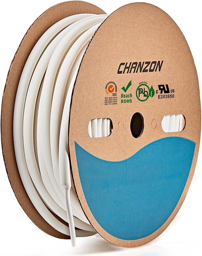 Chanzon 3:1 Ratio - 80ft Roll - Heat Shrink Tubing 3/8" - Marine Grade by Chanzon