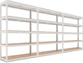 HOMEDANT House 5 Tier Laminated Metal Shelving Unit Adjustable Storage Utility by TheBestOrganizingSolution