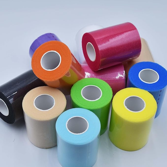 12 Packs Pre Wrap Tape, 11 Colors 2.76 Inch x 11Yards Prewrap Athletic Tape - Image 6