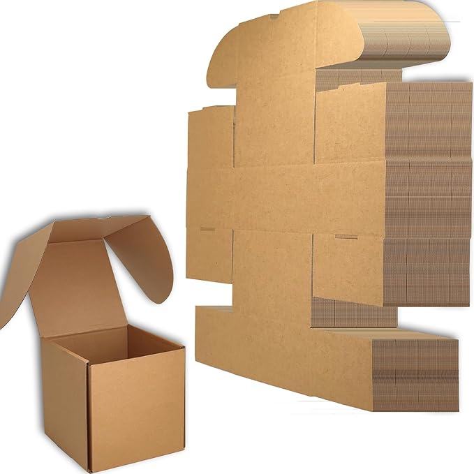 6x6x6 inches Small Shipping Boxes Set of 20 by Lmuze
